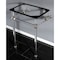 Fauceture Templeton 24" x 20-3/8" x 33-3/16" Acrylic Console Sink Legs, Nickel VAH282033PN - alternate 3